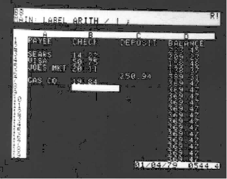 Apple <nobr>][</nobr> Screen from January 1979